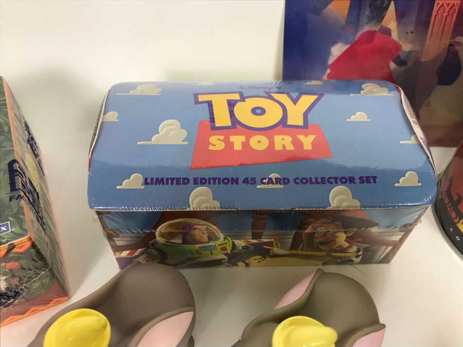 Disney Pixar A Bug’s Life Wooden Pen, Sealed SkyBox Limited Edition Toy Story Trading Card Set, The Lion King SkyBox Sealed Trading Card Sets Including  Limited Edition Tin Set, Mickey Mouse Pen, Minnie Mouse Pins, Disney Clock And More [Photo 20]