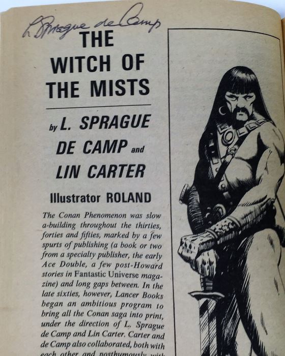 Worlds of If Magazine - Signed by Sydney J. Van Scyoc; Fantastic Stories Magazine 20th Edition - Signed by L. Sprague de Camp [Photo 10]