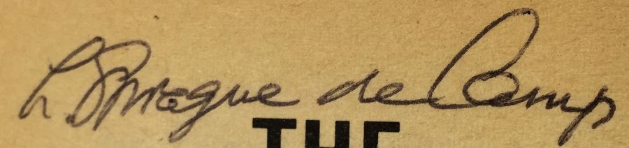 Worlds of If Magazine - Signed by Sydney J. Van Scyoc; Fantastic Stories Magazine 20th Edition - Signed by L. Sprague de Camp [Photo 11]