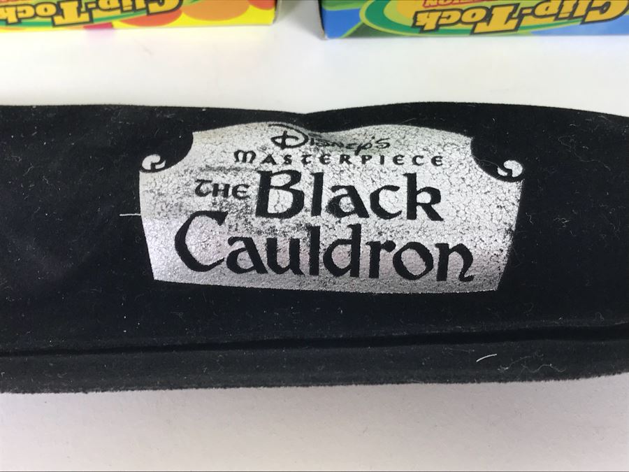 Disney’s The Black Cauldron Watch, Kermit The Frog Watch, Beauty And The Beast Watch, Aladdin Watch, Nightmare Before Christmas Watch, Box Full Of Mickey Mouse 60 Year Pins And More [Photo 25]