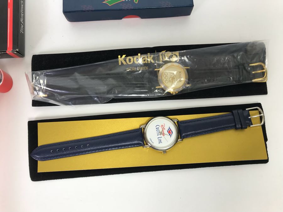 Disney’s The Black Cauldron Watch, Kermit The Frog Watch, Beauty And The Beast Watch, Aladdin Watch, Nightmare Before Christmas Watch, Box Full Of Mickey Mouse 60 Year Pins And More [Photo 12]