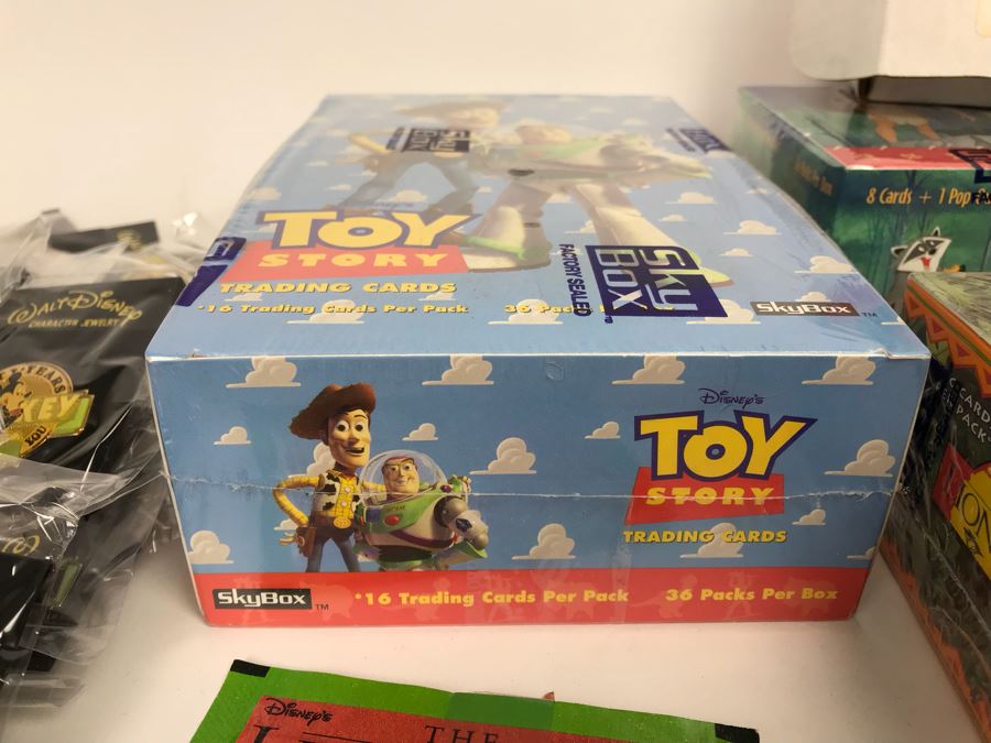 Sealed SkyBox Disney’s Toy Story And The Lion King Trading Card Sets, Mickey Mouse 60 Year Pins And More [Photo 4]