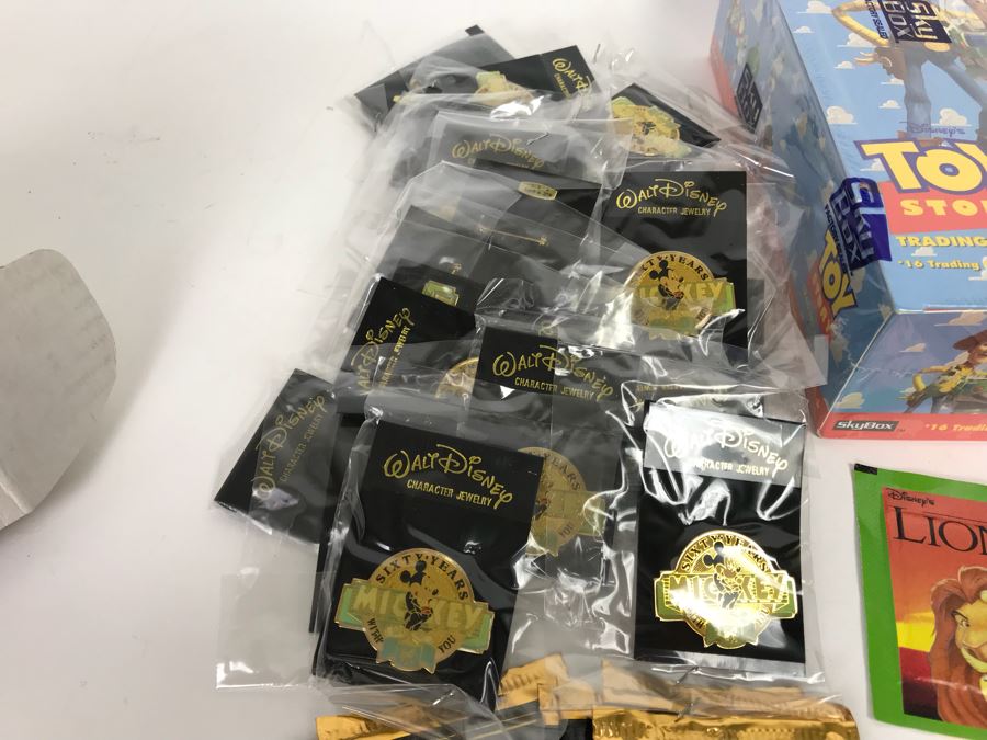 Sealed SkyBox Disney’s Toy Story And The Lion King Trading Card Sets, Mickey Mouse 60 Year Pins And More [Photo 15]