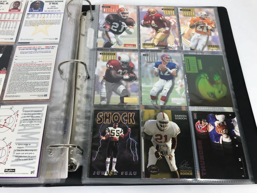 SkyBox (1989-1995) Proposal Folder With Sample Trading Cards Presented To Disney Buena Vista Home Video For The Lion King Video Promotion Includes Uncut Cards And Trading Cards From Superman, Disney, Sports, Simpsons, Harley-Davidson Motor Cycles And More [Photo 22]