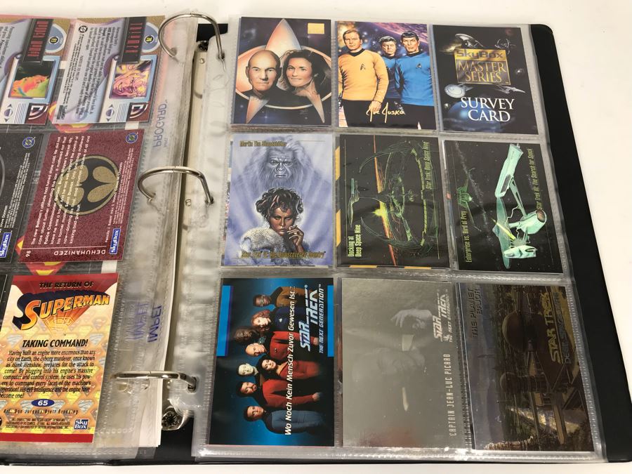 SkyBox (1989-1995) Proposal Folder With Sample Trading Cards Presented To Disney Buena Vista Home Video For The Lion King Video Promotion Includes Uncut Cards And Trading Cards From Superman, Disney, Sports, Simpsons, Harley-Davidson Motor Cycles And More [Photo 16]