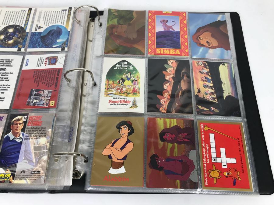 SkyBox (1989-1995) Proposal Folder With Sample Trading Cards Presented To Disney Buena Vista Home Video For The Lion King Video Promotion Includes Uncut Cards And Trading Cards From Superman, Disney, Sports, Simpsons, Harley-Davidson Motor Cycles And More [Photo 18]