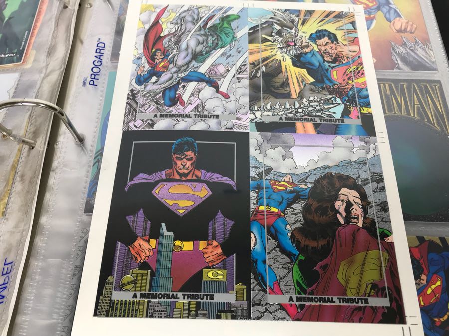 SkyBox (1989-1995) Proposal Folder With Sample Trading Cards Presented To Disney Buena Vista Home Video For The Lion King Video Promotion Includes Uncut Cards And Trading Cards From Superman, Disney, Sports, Simpsons, Harley-Davidson Motor Cycles And More [Photo 14]