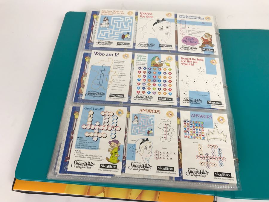 Disney’s The Lion King SkyBox Trading Cards And The Snow White And The Seven Dwarfs Trading Cards In Presentation Folders [Photo 24]