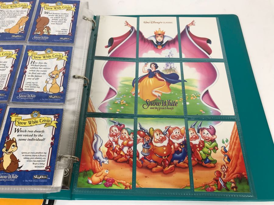 Disney’s The Lion King SkyBox Trading Cards And The Snow White And The Seven Dwarfs Trading Cards In Presentation Folders [Photo 23]