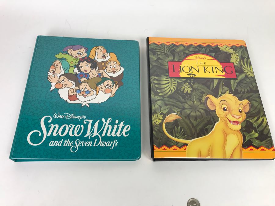 Disney’s The Lion King SkyBox Trading Cards And The Snow White And The Seven Dwarfs Trading Cards In Presentation Folders [Photo 1]