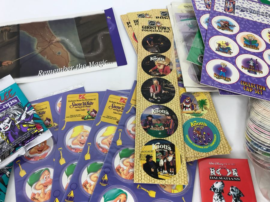Mickey Mouse Pen, Kermit The Frog Watch, Winnie The Pooh Plate, Collection Of Pogs And More [Photo 18]