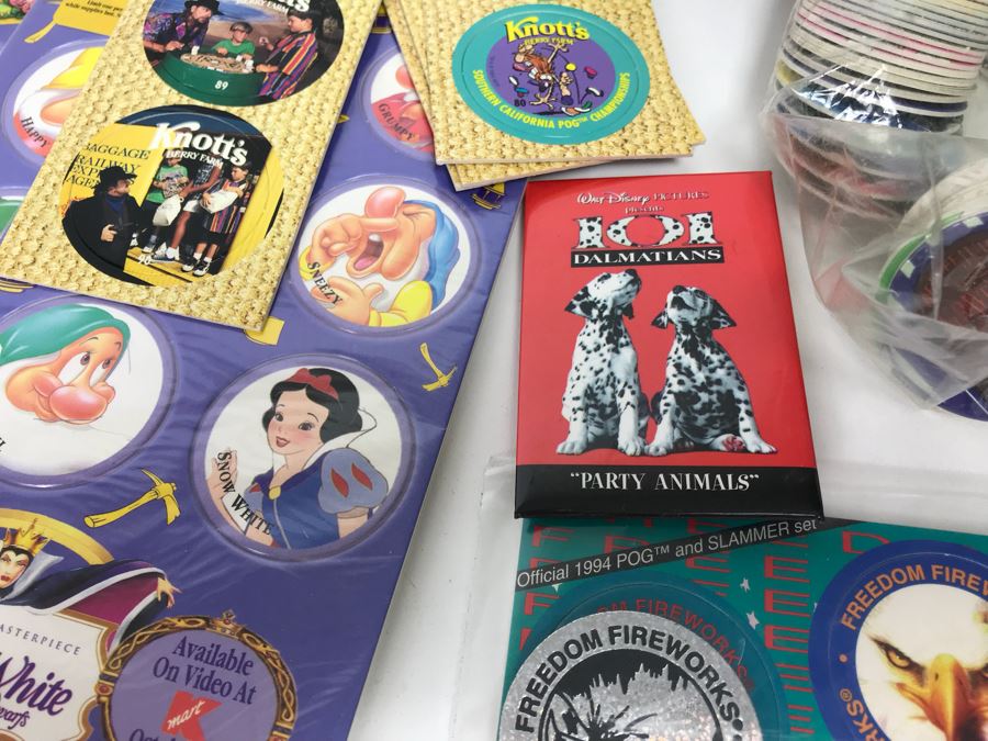 Mickey Mouse Pen, Kermit The Frog Watch, Winnie The Pooh Plate, Collection Of Pogs And More [Photo 17]