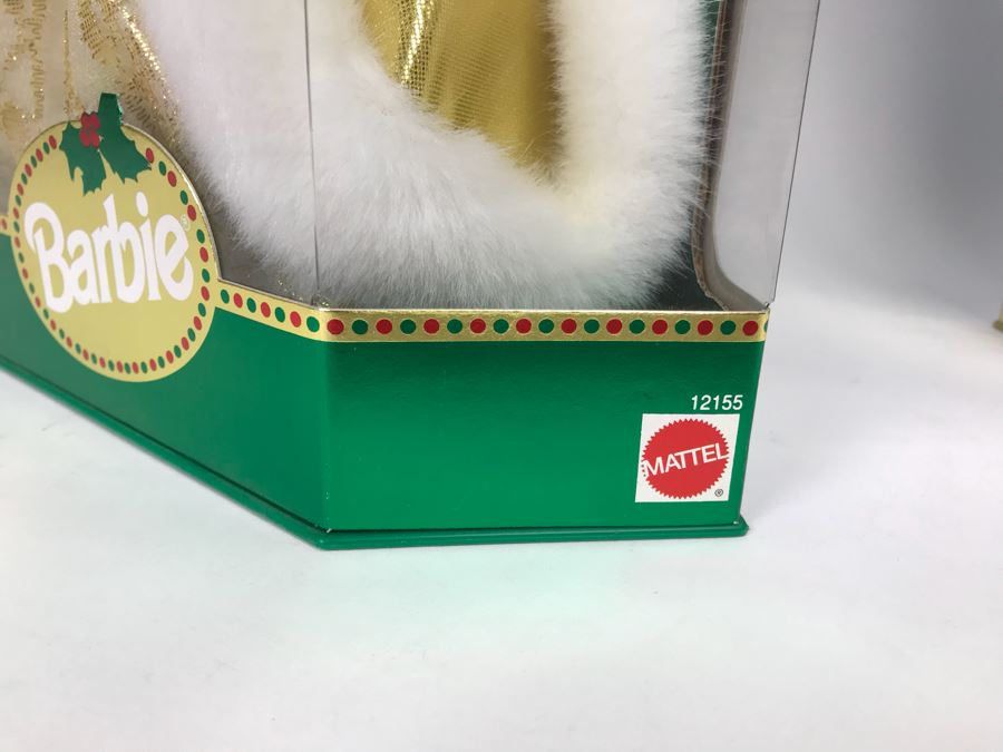 Set Of (3) Mattel Happy Holidays Barbie Dolls In Boxes 1429, 12155, 15646 [Photo 12]