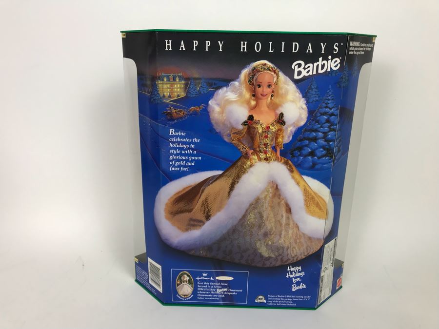 Set Of (4) Mattel Barbie Dolls: Disney’s 101 Dalmatians Cruella De Vil 16295, Happy Holidays Barbie 10824, 20200, 12155 [Photo 20]