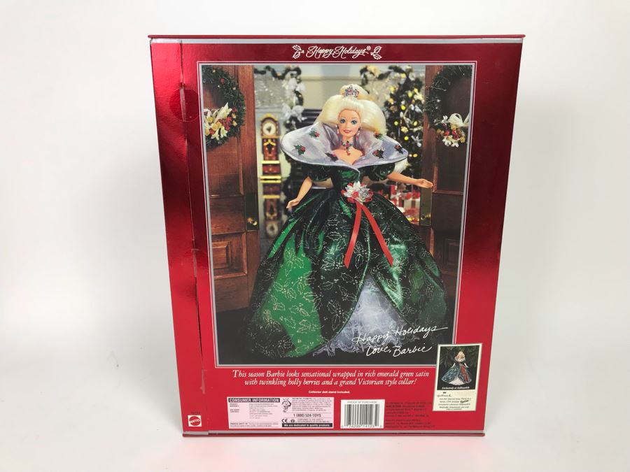 Set Of (4) Mattel Barbie Dolls: Solo In The Spotlight 13534, Scarlett O’Hare 12045, Happy Holidays 14123, Romantic Bride 1861 [Photo 16]
