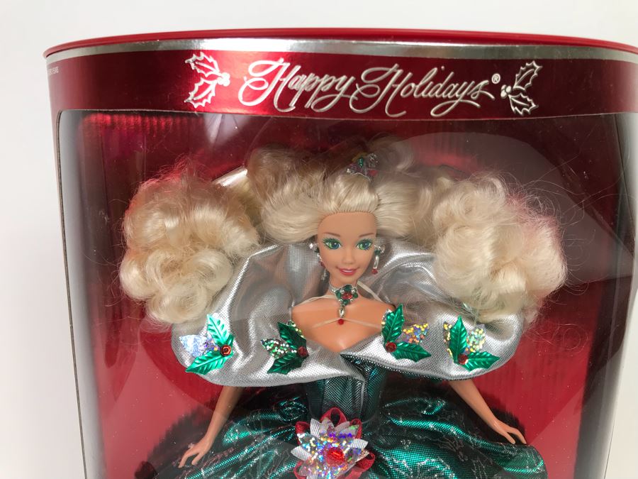 Set Of (4) Mattel Barbie Dolls: Solo In The Spotlight 13534, Scarlett O’Hare 12045, Happy Holidays 14123, Romantic Bride 1861 [Photo 14]