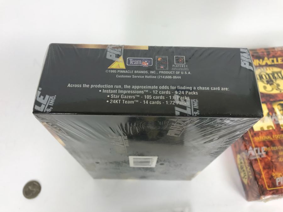 Sealed 1995 Pinnacle Rookie & Stars Football Cards And Sealed 1995 NFL Trading Cards Plus Michael Jordan, Marilyn Monroe, Sports And Nascar Cards [Photo 4]