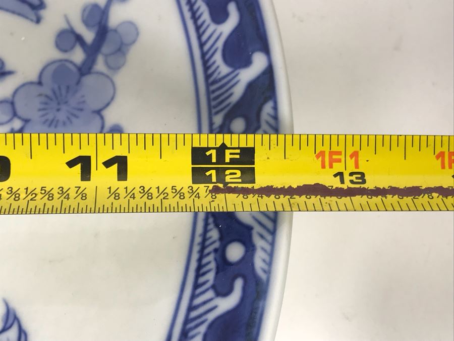 Vintage Chinese Blue And White Porcelain Bowl And Pair Of Japanese Imari Dishes [Photo 15]