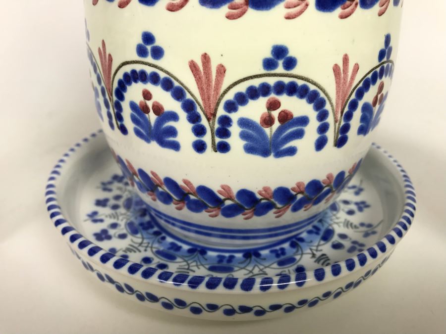 Cruz Pottery Vase And Plate Plus Gulino Caltagirone Ceramic Pottery [Photo 6]