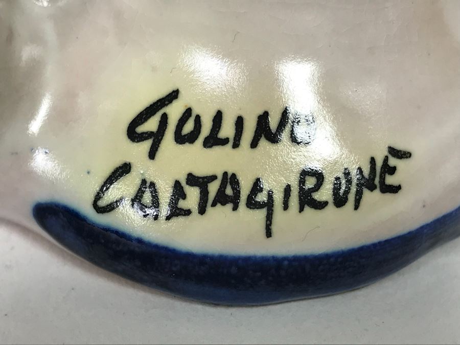 Cruz Pottery Vase And Plate Plus Gulino Caltagirone Ceramic Pottery [Photo 12]