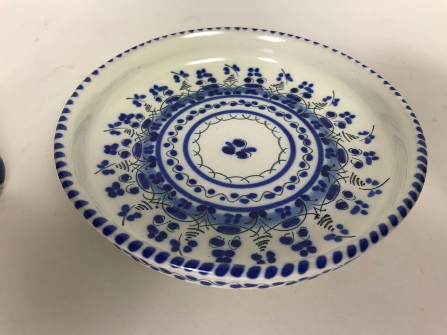 Cruz Pottery Vase And Plate Plus Gulino Caltagirone Ceramic Pottery [Photo 7]