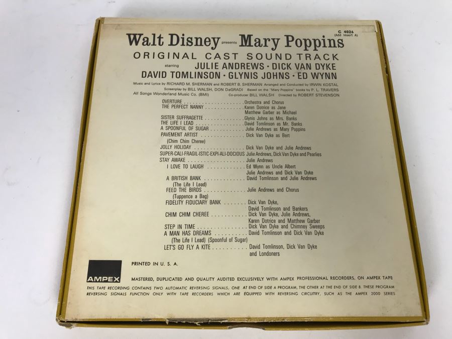 Reel To Reel Tape Walt Disney’s Mary Poppins Vista [Photo 2]