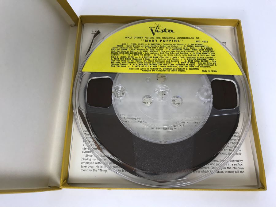 Reel To Reel Tape Walt Disney’s Mary Poppins Vista [Photo 3]
