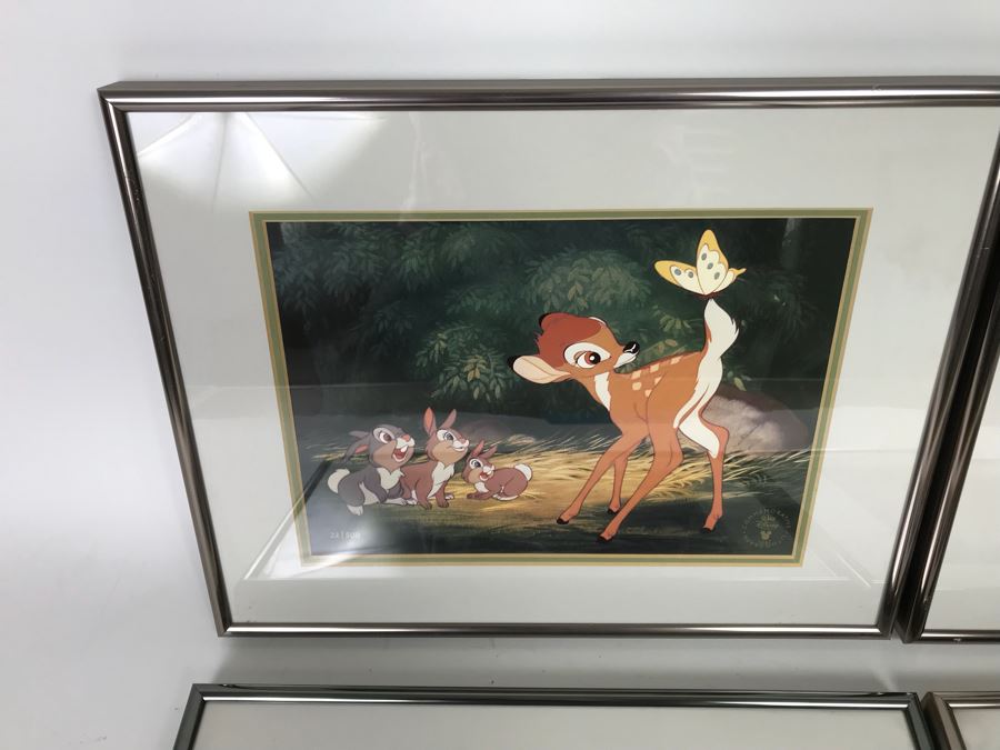Set Of (4) Walt Disney Studios Commemorative Limited Edition Of 500 Lithographs 1997 [Photo 2]