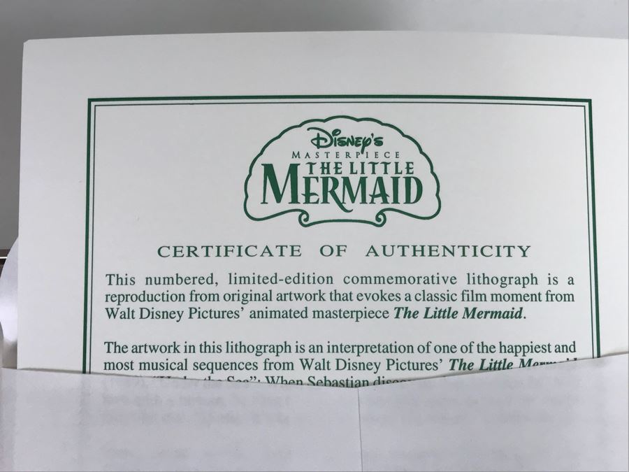 Set Of (4) Walt Disney Studios Commemorative Limited Edition Of 500 Lithographs 1997 1998 [Photo 17]