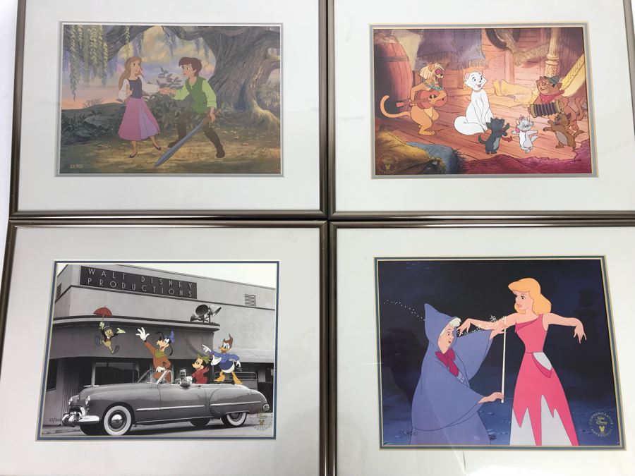 Set Of (4) Walt Disney Studios Commemorative Limited Edition Of 500 Lithographs 1995 1996 1997 [Photo 1]