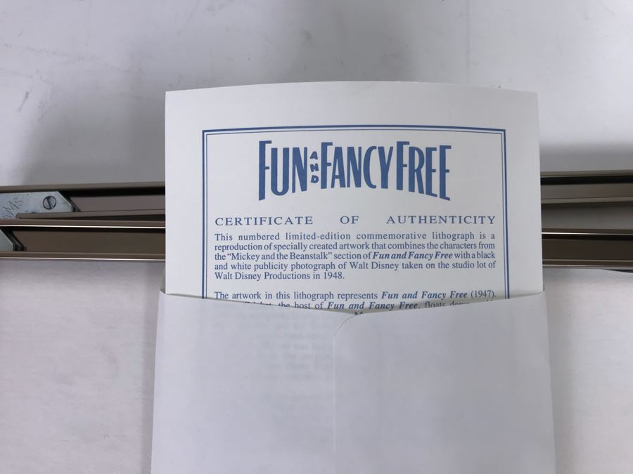 Set Of (4) Walt Disney Studios Commemorative Limited Edition Of 500 Lithographs 1995 1996 1997 [Photo 17]