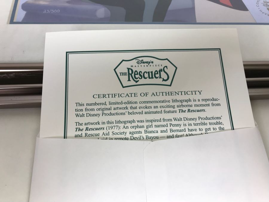 Set Of (4) Walt Disney Studios Commemorative Limited Edition Of 500 Lithographs 1997 1998 1999 [Photo 15]