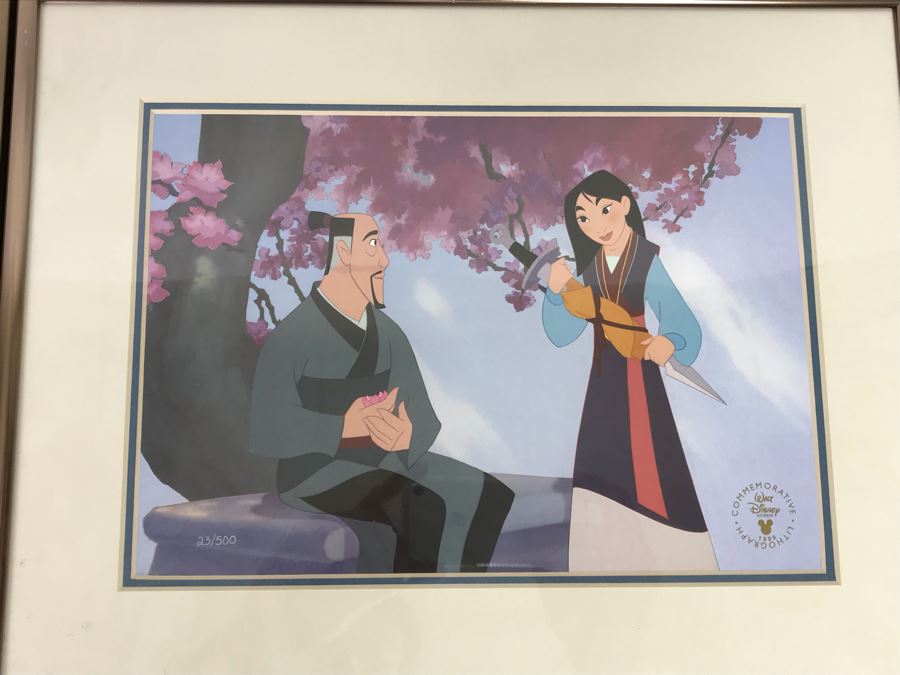 Set Of (4) Walt Disney Studios Commemorative Limited Edition Of 500 Lithographs 1997 1998 1999 [Photo 5]