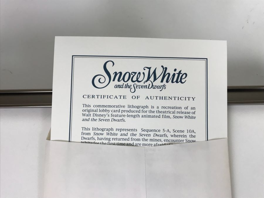 Set Of (4) Walt Disney Studios Commemorative Limited Edition Of 500 Lithographs 1994 1996 [Photo 16]