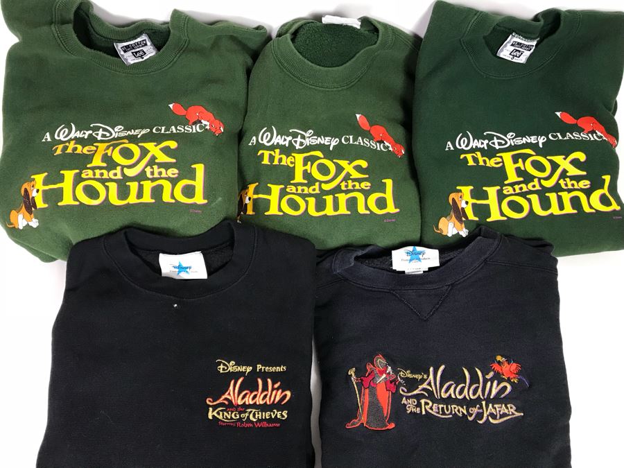 XL Walt Disney Sweater Collection Featuring The Fox And The Hound, Aladdin And The King Of Thieves Starring Robin Williams And Aladdin And The Return Of Jafar [Photo 1]