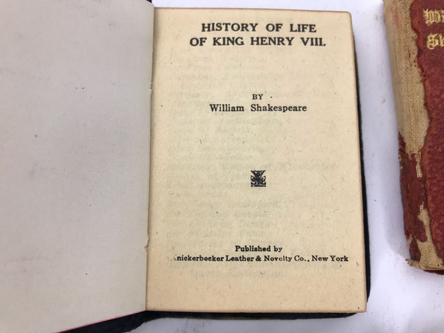 Vintage 1884 Pathfinder Physiology No. 3 Hygienic Physiology Alcoholic Drinks And Narcotics Book And (4) Miniauture William Shakespeare Books [Photo 13]