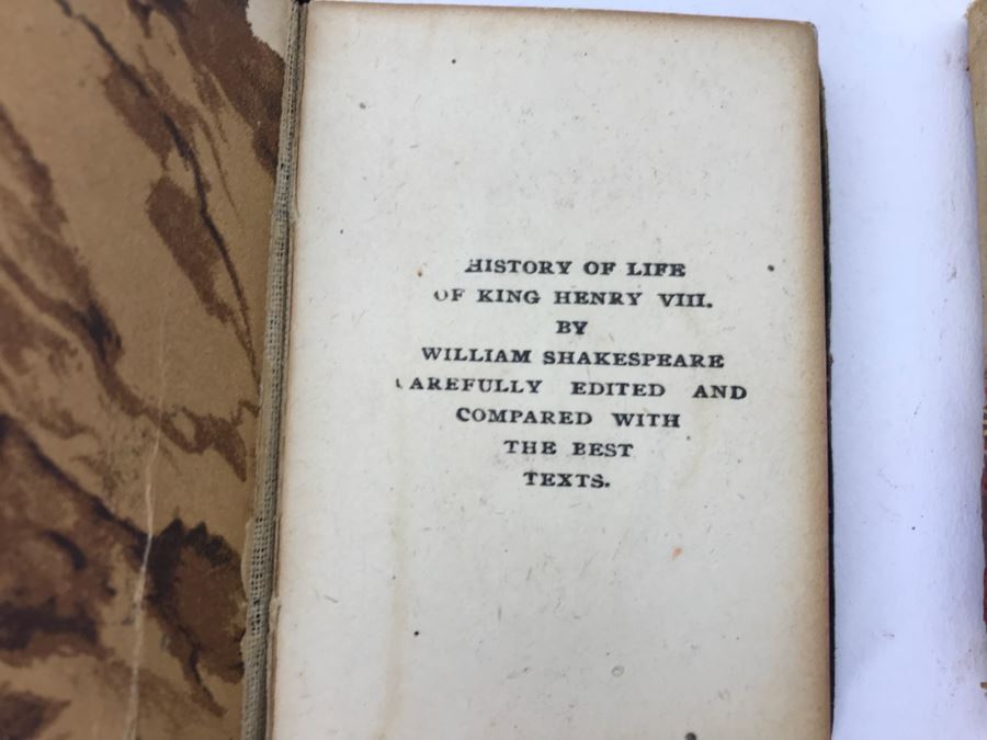 Vintage 1884 Pathfinder Physiology No. 3 Hygienic Physiology Alcoholic Drinks And Narcotics Book And (4) Miniauture William Shakespeare Books [Photo 12]