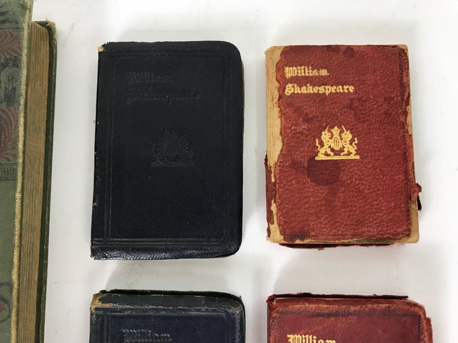 Vintage 1884 Pathfinder Physiology No. 3 Hygienic Physiology Alcoholic Drinks And Narcotics Book And (4) Miniauture William Shakespeare Books [Photo 4]