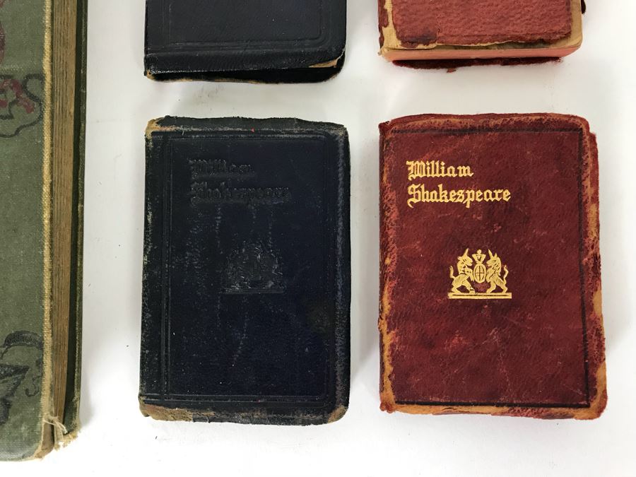 Vintage 1884 Pathfinder Physiology No. 3 Hygienic Physiology Alcoholic Drinks And Narcotics Book And (4) Miniauture William Shakespeare Books [Photo 5]