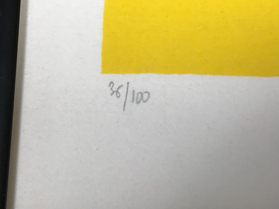 Valerio Adami Limited Edition Print Titled A Tout Coeur Hand Signed By Artist In Lower Right 36 Of 100 [Photo 6]