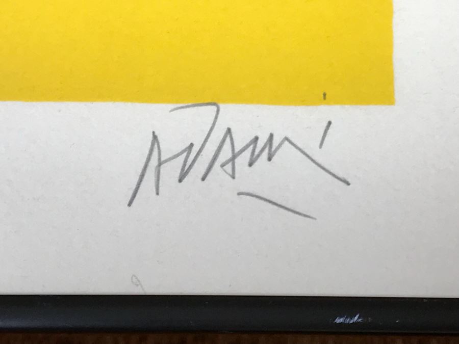 Valerio Adami Limited Edition Print Titled A Tout Coeur Hand Signed By Artist In Lower Right 36 Of 100 [Photo 5]