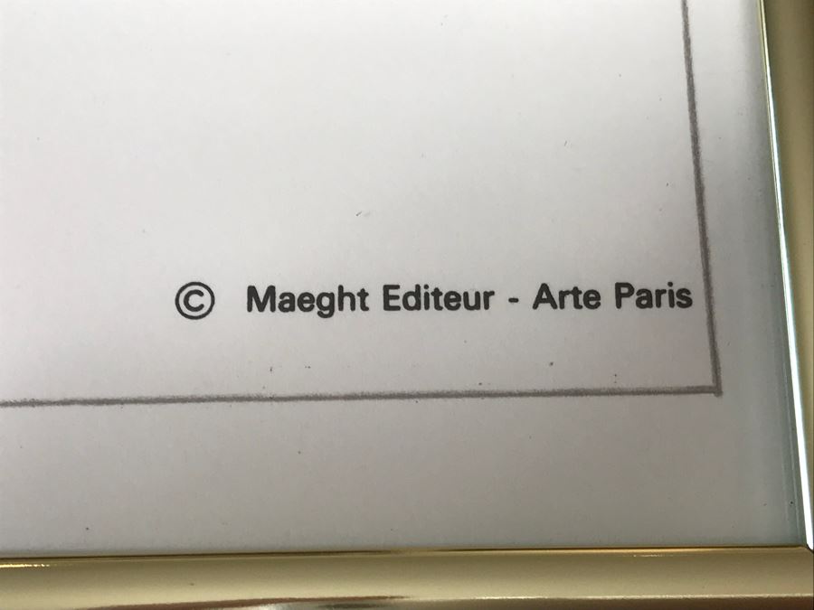 Framed Saul Steinberg Poster Art Of Living From 1948 Galerie Maeghy Paris 1977 Maeght Editeur Arte Paris [Photo 10]