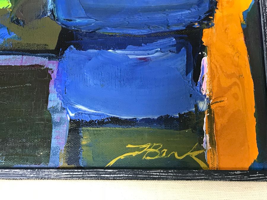 Original Oil Painting By Henrietta Berk (1919-1990) Titled “Mixed Bouquet” 12” X 14” Signed Lower Right More Info On Back Of Painting [Photo 6]