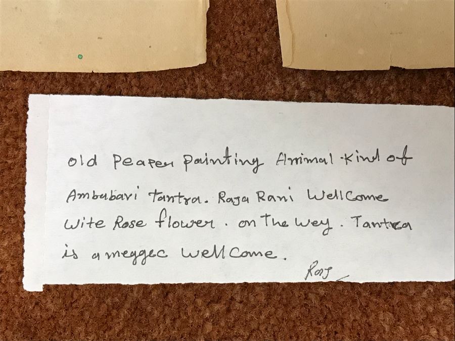 Pair Of Old Indian Paintings On Paper Of Composite Elephants Made Up Of Humans And Other Animals 12' X 9' [Photo 25]
