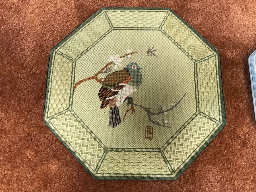 Set Of (5) Bird Motif Needlepoints [Photo 2]