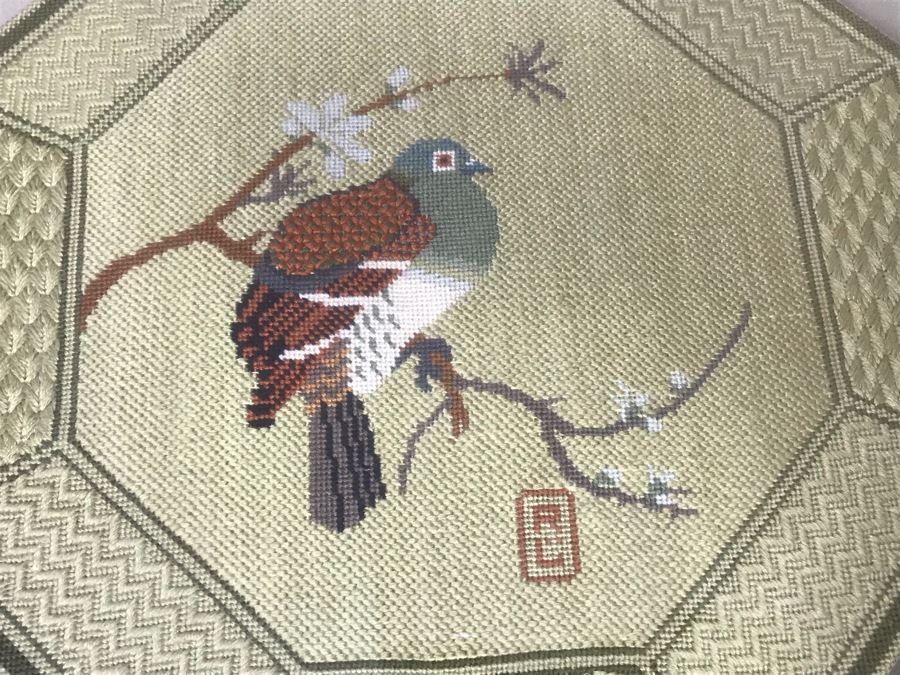 Set Of (5) Bird Motif Needlepoints [Photo 13]