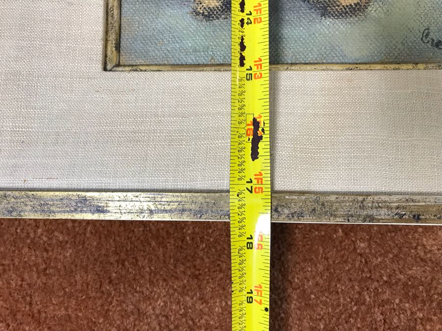 Original Oil Painting By Leonard Creo Titled “Con Papa” 6.5” X 11” [Photo 15]