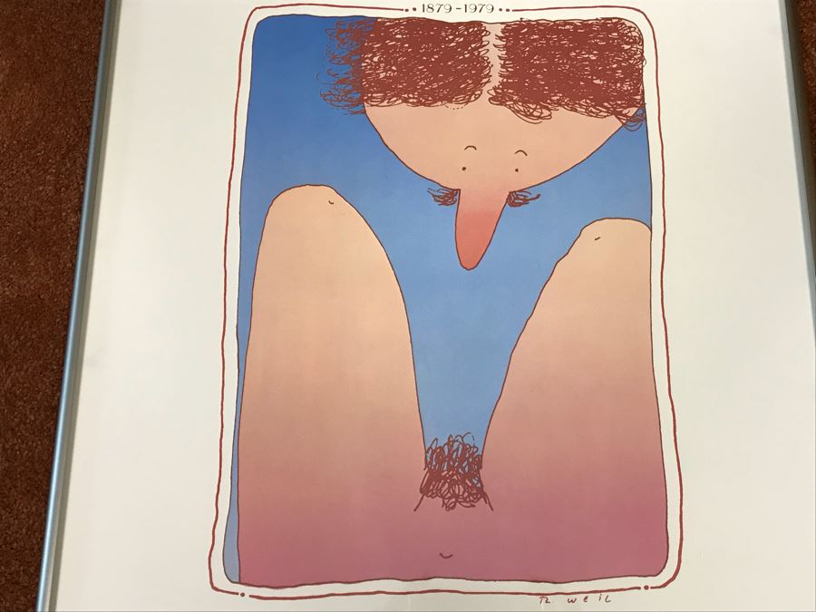 Framed Robert Weil Poster From Museum Of Modern Art Los Angeles 1979 One Hundred Years Of Gynecology 17” X 25” [Photo 5]