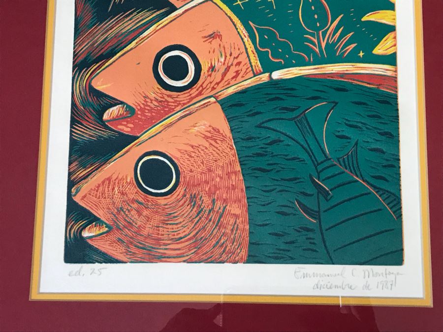 Emmanuel C. Montoya Limited Edition Print Hand Signed By Artist 14' X 18' [Photo 4]