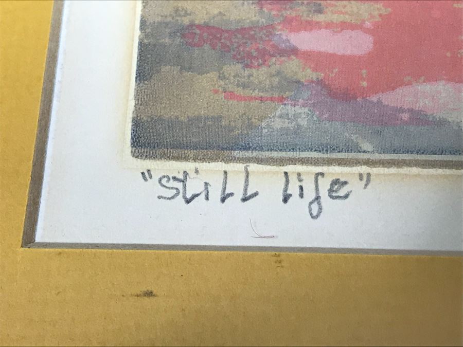 Guy Maccoy (1904-1981) Serigraph Titled “Still Life” 21 Of 40 Hand Signed By Artist G. B. Maccoy 30” X 38” Guy Crittington Maccoy [Photo 9]